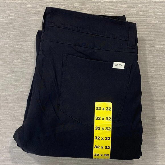 Orvis Fleece Lined Tech Pants Mens 32 x 32 Black Water Repellent Insulated - Picture 5 of 12